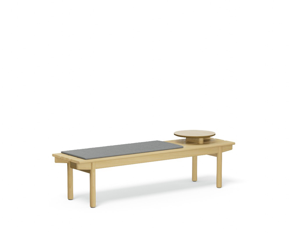 Short 3-slat Bench